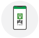 Phone with PTG logo